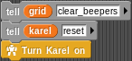 clear beepers and reset