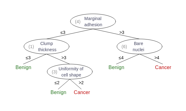 Example of a decision tree